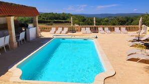 Outdoor pool, a heated pool - Maison de Campagne Dans le Gard à 10 min de Bagnol-sur-cèze ! (Saint-André-d'Orélagues)
