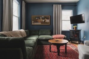 TV connectée, cheminée