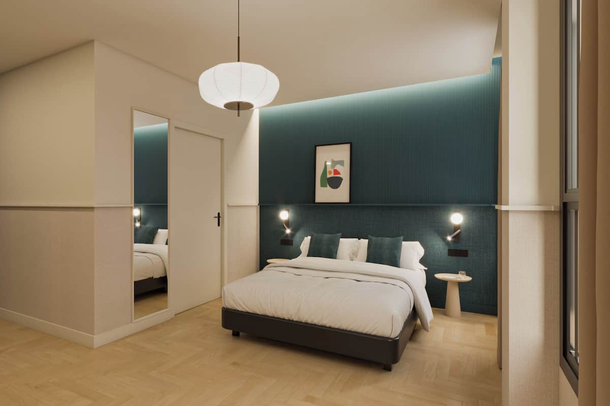 Minibar, blackout curtains, soundproofing, iron/ironing board