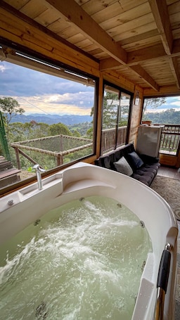 Luxury Chalet | Living area. Glamping Magic Love