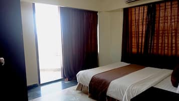 Seprai premium, selimut bulu angsa, dan tempat tidur Select Comfort