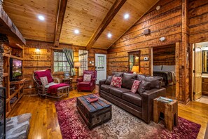 Smart-tv en een open haard