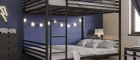 3 bedrooms, iron/ironing board, WiFi, bed sheets