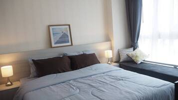 1 bilik tidur, seterika/papan seterika, Wi-fi, cadar katil