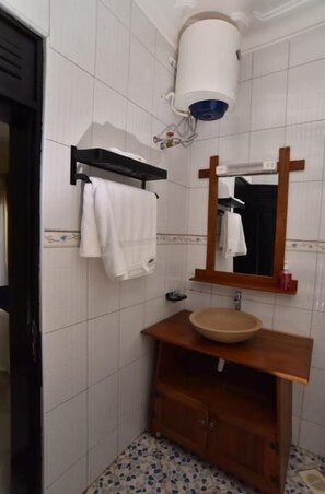 Soap, shampoo, toilet paper