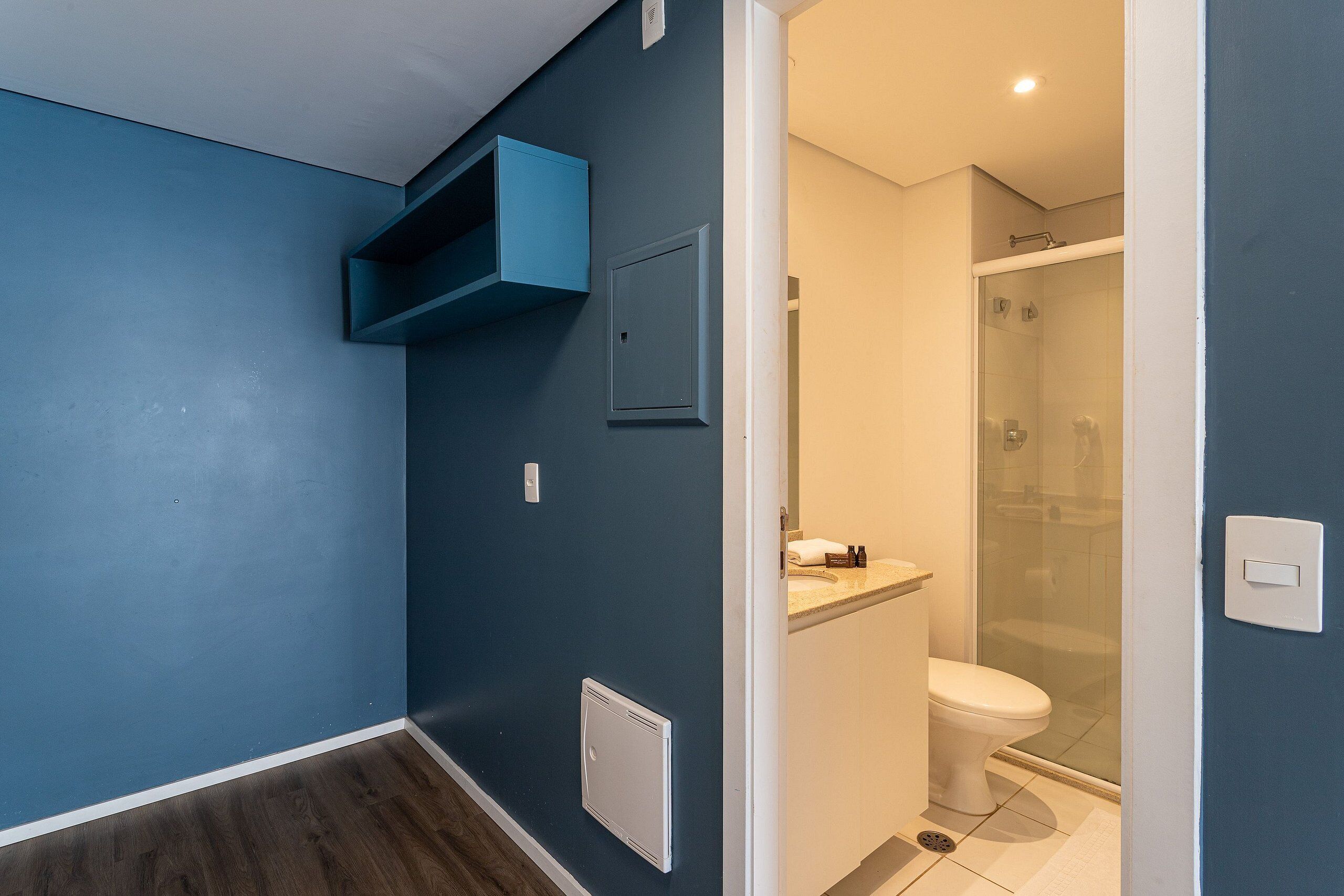 Monolocale Classic | Bagno | Doccia, asciugacapelli, asciugamani