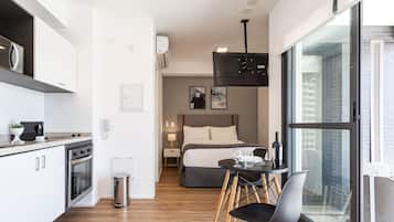 Estudio ejecutivo | 1 habitación, wifi gratis y ropa de cama