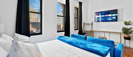 1 Schlafzimmer, Schreibtisch, Bügeleisen/Bügelbrett, WLAN