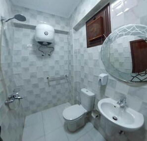 Towels, soap, toilet paper