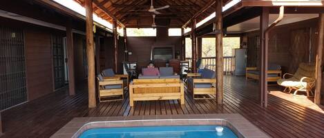 Indoor pool, outdoor pool