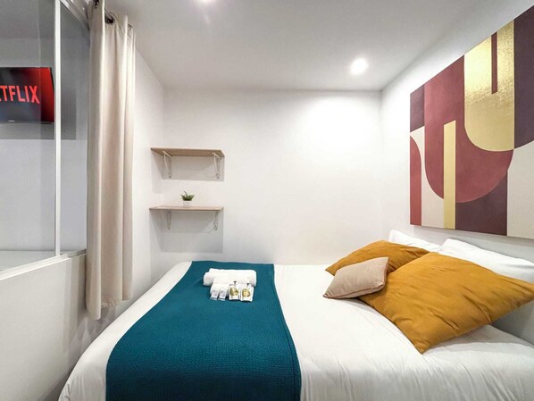 1 Schlafzimmer, Bügeleisen/Bügelbrett, kostenloses WLAN, Bettwäsche