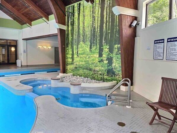 Indoor pool, a heated pool