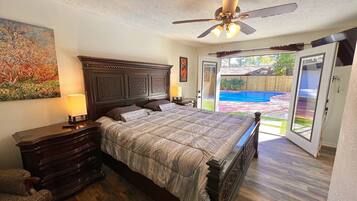 4 slaapkamers, een strijkplank/strijkijzer, wifi, beddengoed