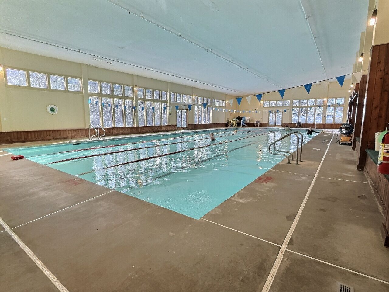 Indoor pool, a heated pool