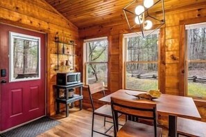 Dining - Smoke Rise is a remodeled modern cabin near it all (Townsend)