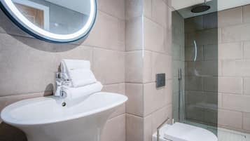 Shower, hair dryer