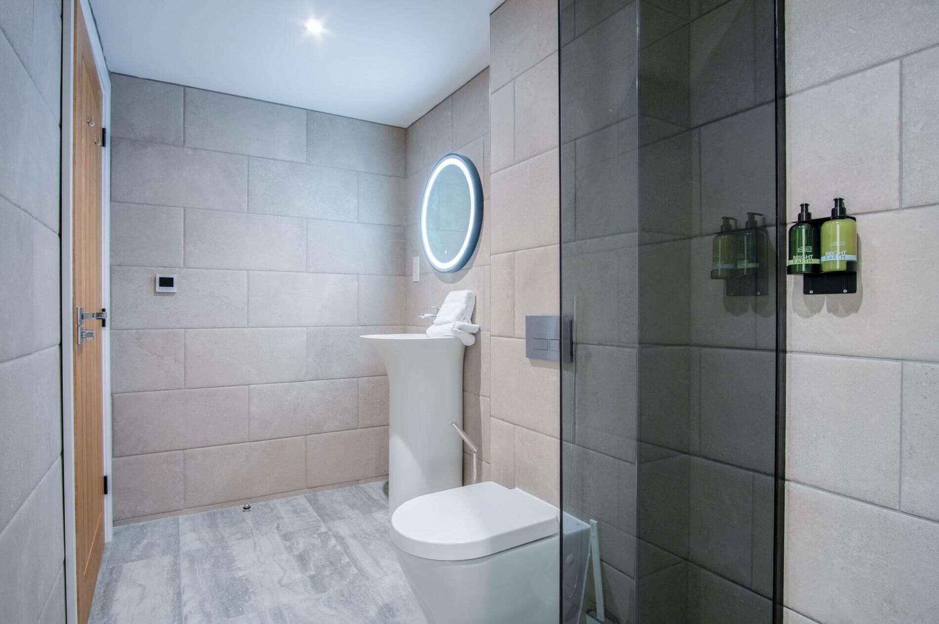 Shower, hair dryer