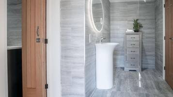 Shower, hair dryer