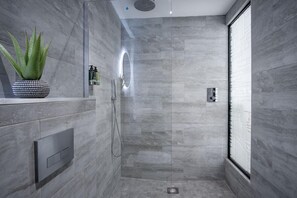 Shower, hair dryer