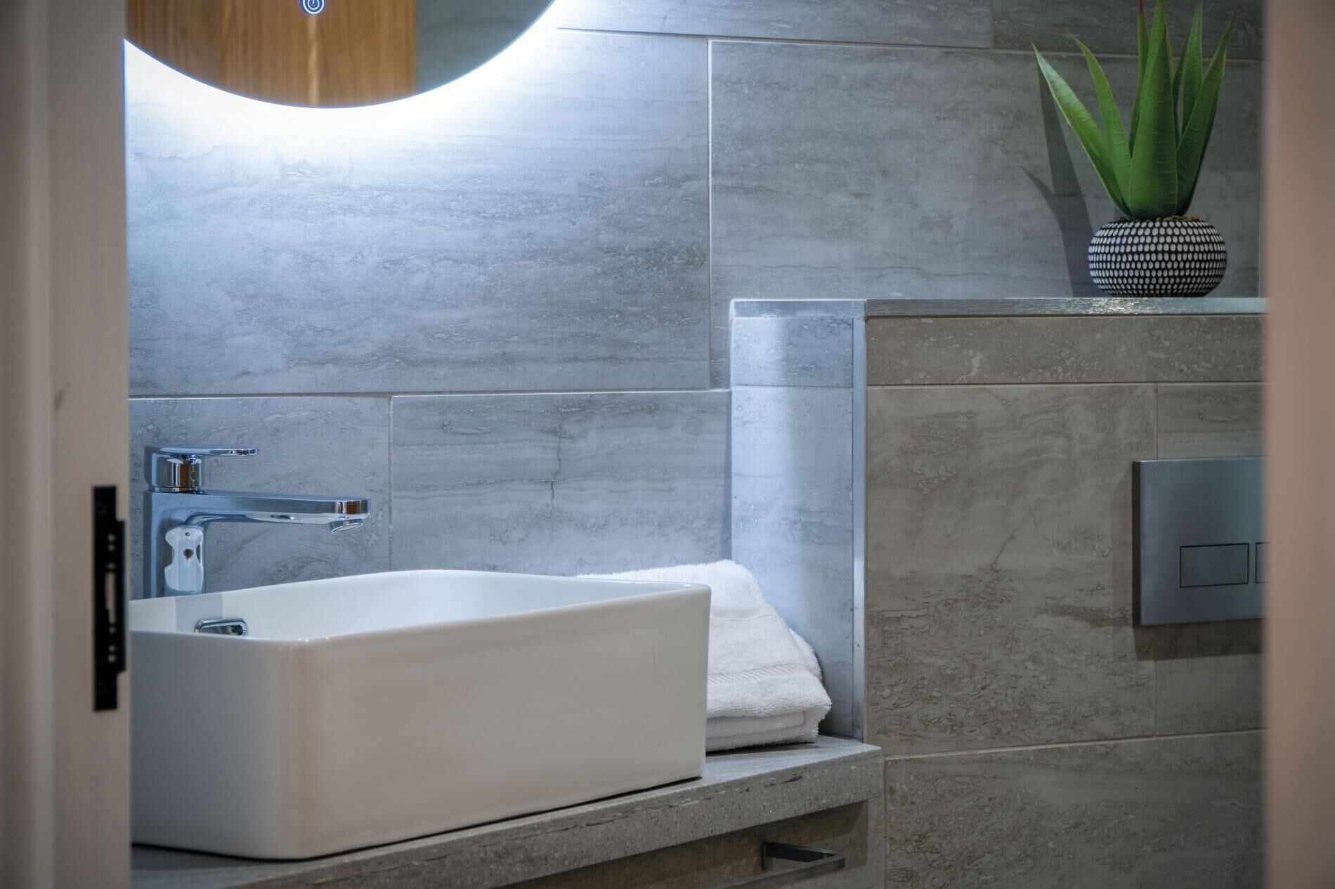 Shower, hair dryer