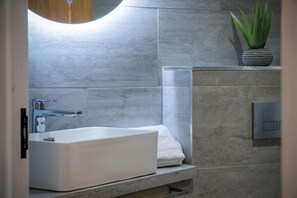 Shower, hair dryer