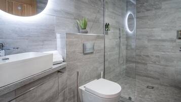 Shower, hair dryer