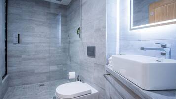 Shower, hair dryer