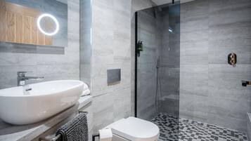 Shower, hair dryer
