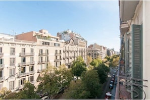 Stunning classical architecture with balconies and decorative details.