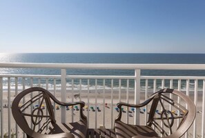 Superior Condo, Ensuite, Ocean View (Cam 2 Queen Studio) | Balcony view - Camelot By The Sea- Blue Palmetto Vacation Rentals (Myrtle Beach)