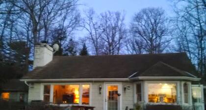 Lake front on glacial lake, swimming, boating, fishing. Floating dock