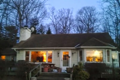 Lake front on glacial lake, swimming, boating, fishing.  Floating dock 