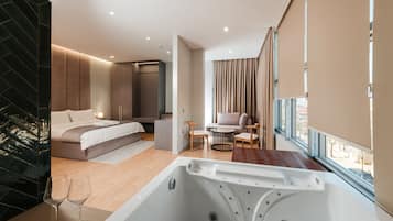 Exclusive-Studiosuite, 1 King-Bett, barrierearme Badewanne