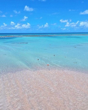 Private beach, white sand, free beach shuttle, beach bar