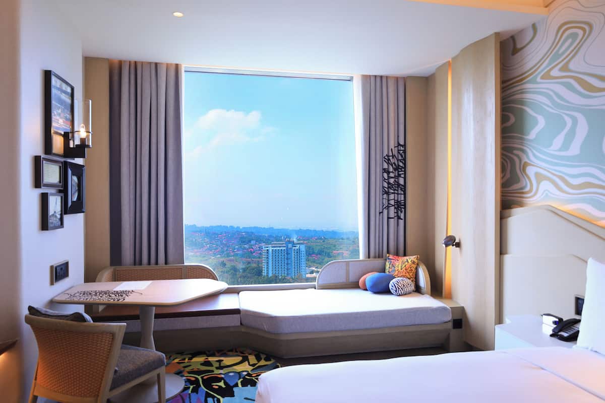 1 bedroom, free minibar items, in-room safe, desk