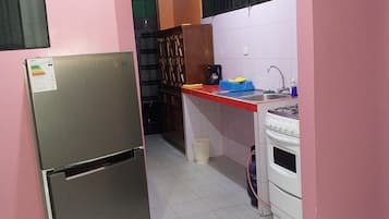 Fridge, oven, dishwasher, coffee/tea maker