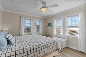 5 bedrooms, iron/ironing board, WiFi, bed sheets - 5 BR Oceanview home with hot tub and pet friendly! (Oak Island)