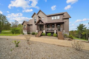 Exterior - Higher Ground at Eagles Nest | Luxury Mountain Home with hot tub, fire pit (Banner Elk)