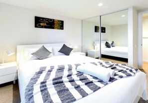 2 bedrooms, iron/ironing board, WiFi, bed sheets