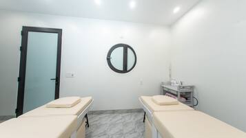 Body scrubs, facials, reflexology