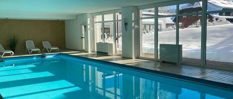Indoor pool, a heated pool