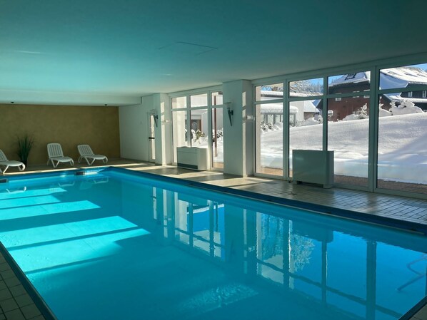 Indoor pool, a heated pool