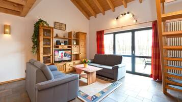 Télévision, table de tennis de table, chaßne hi-fi