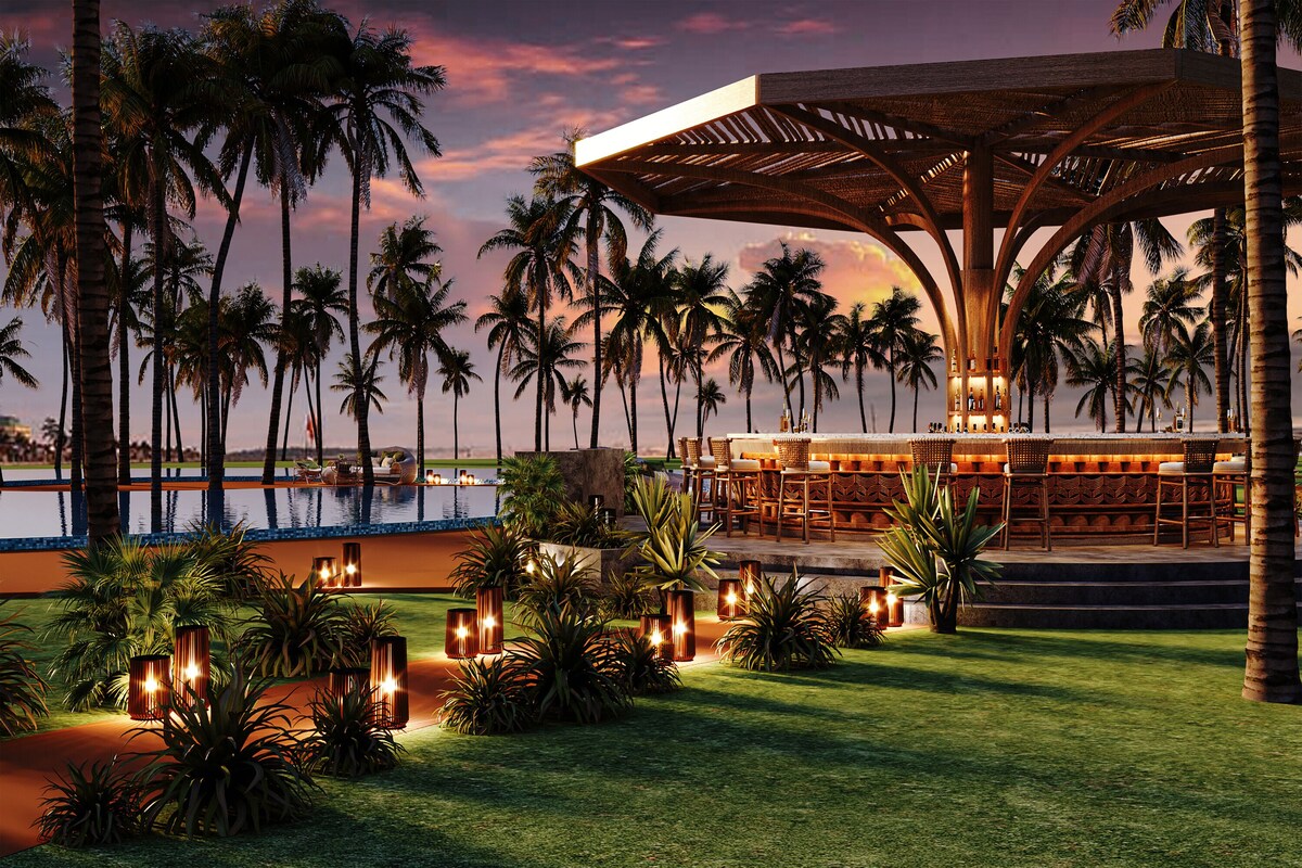 Quầy bar bên hồ bơi