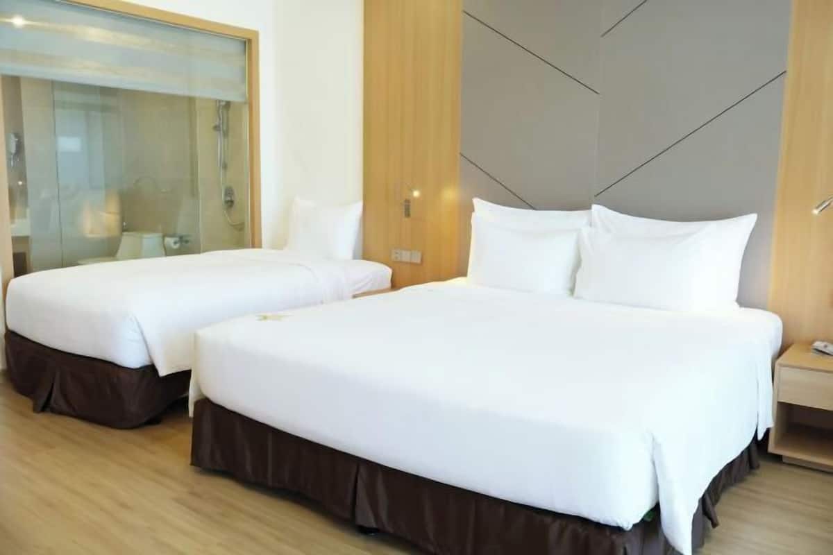 1 chambre, couette en duvet d'oie, minibar