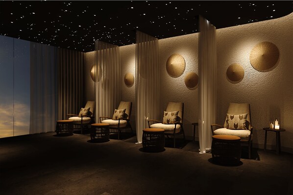 Body treatments, hydrotherapy, aromatherapy, body wraps, body scrubs