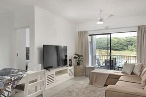Apartment (3 Bedrooms) | Living area | 42-inch LED TV with satellite channels - Ballito Village 341 (Ballito)