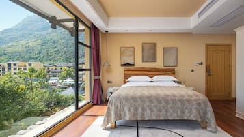 Panorama tweepersoonskamer | Select Comfort-bedden, verduisterende gordijnen