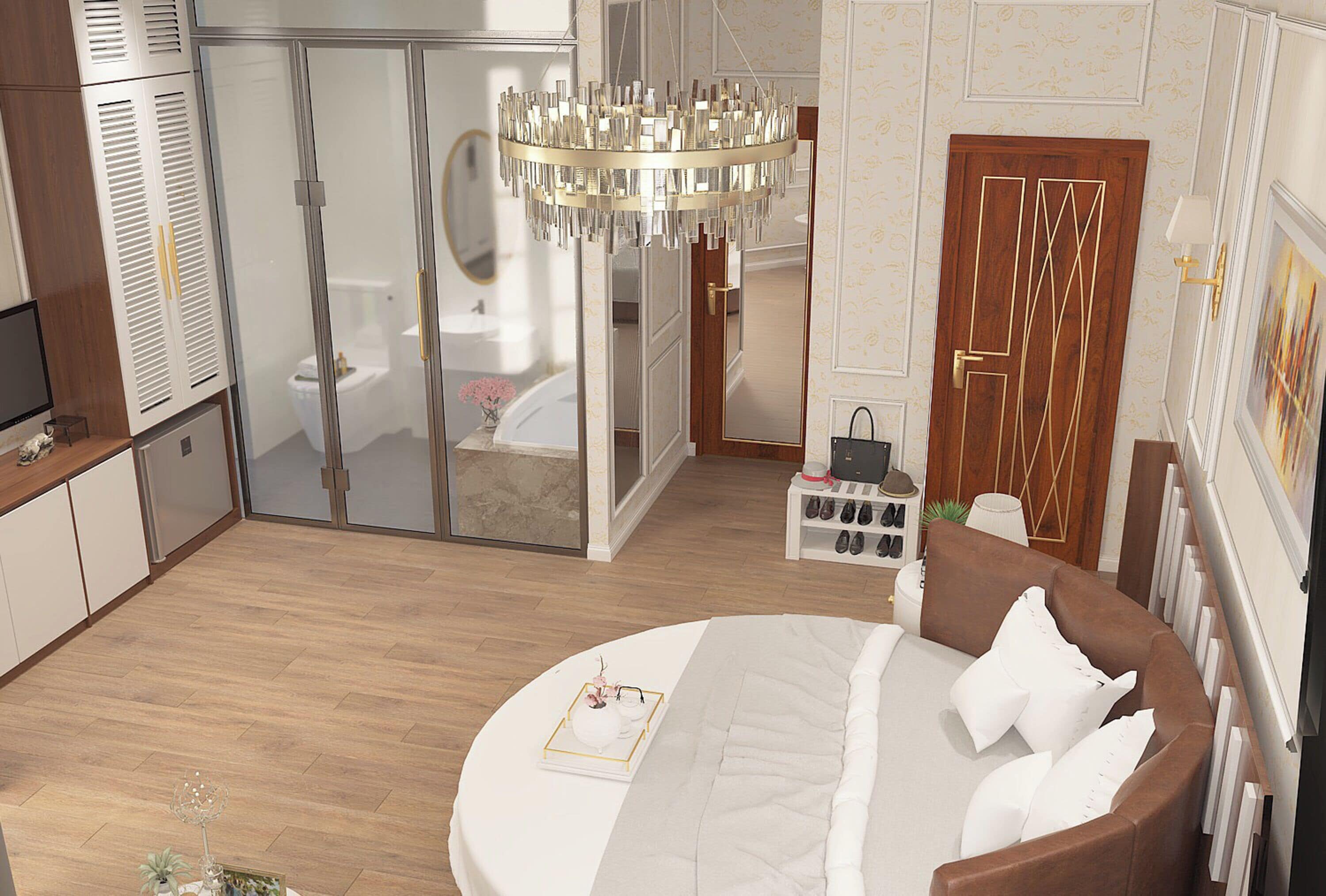 Memory-foam beds, minibar, in-room safe, desk