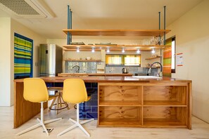 Exclusive Studio Suite (non-Korean nationals only) | Private kitchen | Fridge, microwave, stovetop, cleaning supplies - Hongdae Private Guesthouse (Seoul)